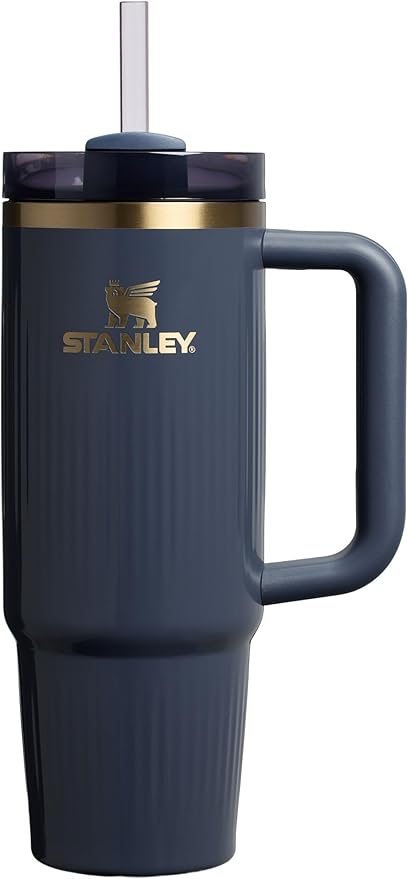 STANLEY Quencher H2.0 Tumbler with Handle and Straw 30 oz | Flowstate 3-Position Lid | Cup Holder Compatible for Travel | Insulated Stainless Steel Cup | BPA-Free | Fluted Twilight Stanley
