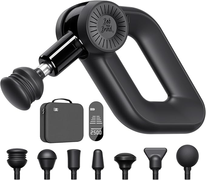 BOB AND BRAD D6 Pro Massage Gun Deep Tissue Percussion with 16mm Amplitude, Professional Muscle Massager for Athletes Pain Relief, Quiet Electric Back Massager, Gifts for Him - Bloomnest