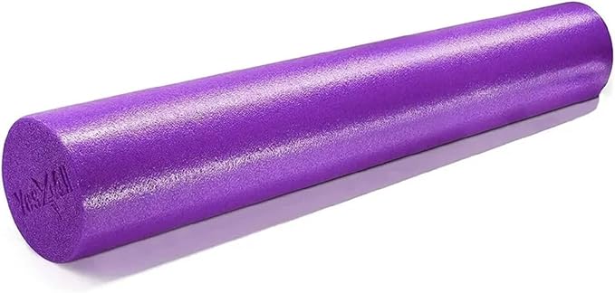 Yes4All Medium Firm Round PE Foam Roller 12, 18, 24, 36 Inches for Pilates, Yoga, Stretching, Balance & Core Exercises - Bloomnest