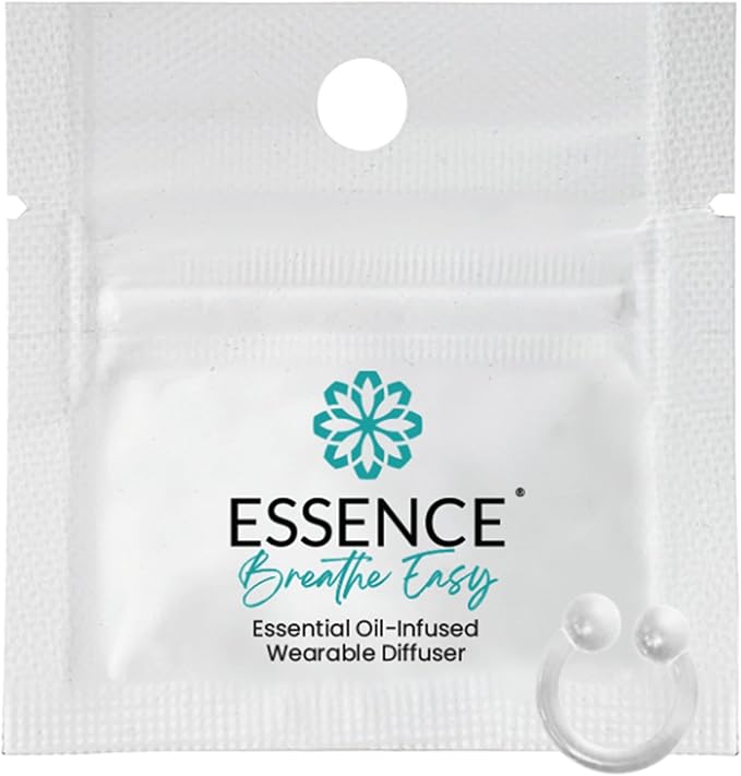 Essence Wearable Aromatherapy Nasal Diffuser – Breathe Easy Essential Oil Nose Ring – Personal Scent Clip for Travel, Work & Everyday Use – Made in USA - Bloomnest