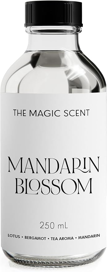 The Magic Scent Mandarin Blossom Diffuser Oil - Hotel & Home Luxury Scents Inspired by St. Regis Hotel, Maldives - Diffuser Oil Scents for Home Designed for Use in All Diffusers - 8.5 fl oz, 250 mL - Bloomnest