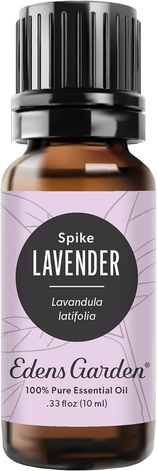 Edens Garden Lavender- Spike Essential Oil- 100% Pure Premium Grade, Undiluted, Natural, Therapeutic, Aromatherapy, The Best for Diffuser, Candle, Laundry, Humidifiers 10 ml (.33 fl oz) EdensGarden