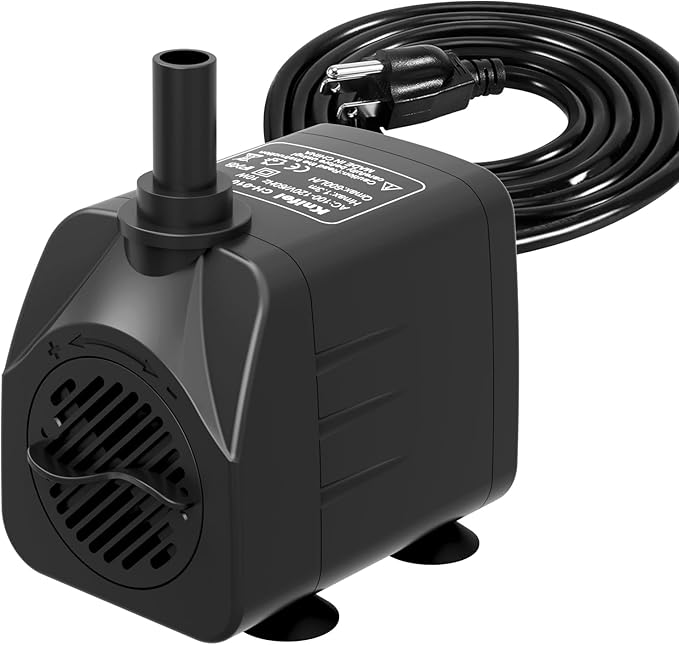 200GPH Submersible Water Pump(750L/H,16W),Ultra Quiet Fountain Pump with 5.2ft. High Lift,Pond Pump for Fish Tank, Pond, Aquarium, Statuary, Hydroponics. - Bloomnest