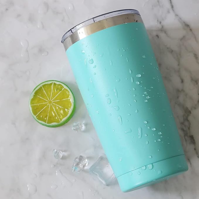 12 pack 20 oz Stainless Steel Insulated Tumbler with Straw and Lid, Double Wall Travel Coffee Mug Vacuum Insulated Bulk Tumbler, Suitable for Vehicle Cup Holders （Assorted Colors）