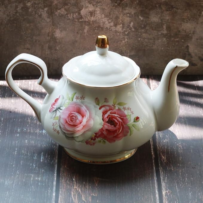 Jomop Teapot Handmade Ceramic Flowers (Rose) - Bloomnest