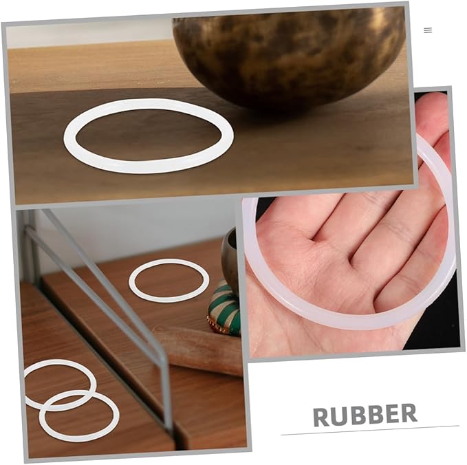 3pcs Singing Bowl Rubber Durable Sound Bowl Gasket for Crystal and Elegant Easy to Clean Accessories for Meditation Home Decor - Bloomnest