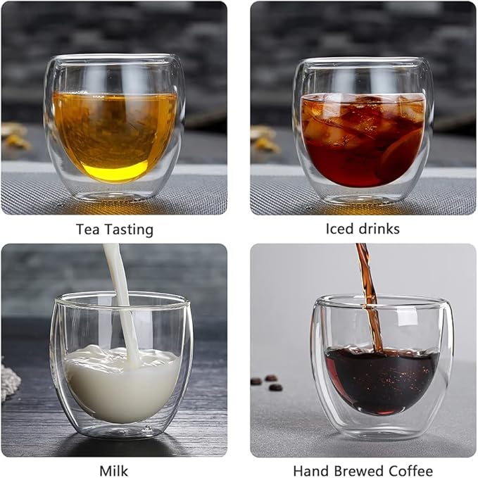 Lazy Kungfu Drip TeaPot, Heat Resistant Tea Set, Semi-Automatic Glass Teapot Suit for Magnetic Water Flow Wooden Glass Teapot Set (Teacup)