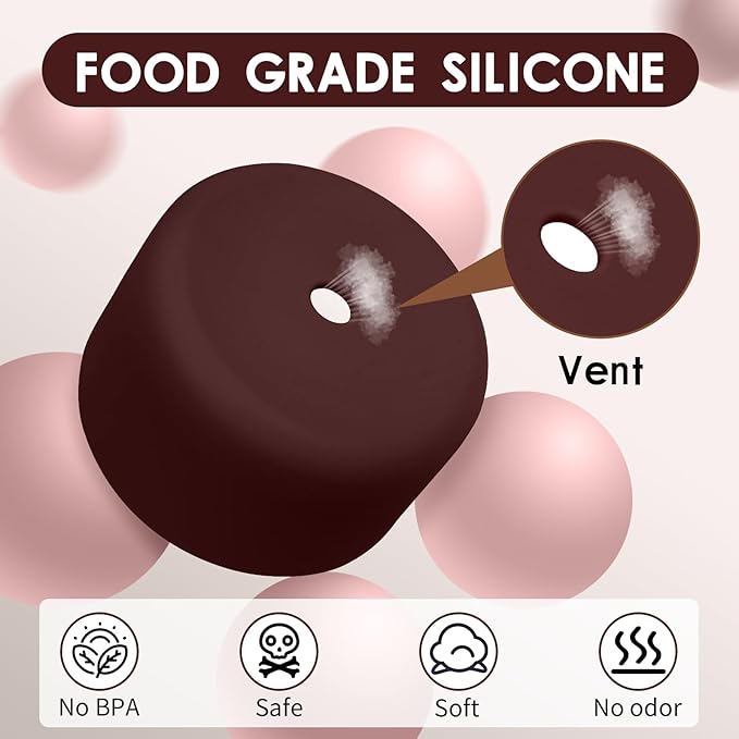 2PCS Silicone Water Bottle Boot, Compatible with Owala 24oz 32oz 40oz, Protective Anti-Scratch & Anti-Dent No Noise Sleeve Cover for FreeSip/Twist/Flip Water Bottles (Black Cherry, 32oz) BKBY