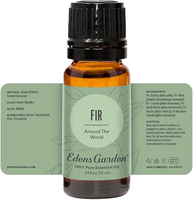 Edens Garden Fir Around The World Essential Oil- 100% Pure Premium Grade, Undiluted, Natural, Therapeutic, Aromatherapy, The Best for Diffuser, Skin, Candle, Laundry 10 ml (.33 fl oz) EdensGarden