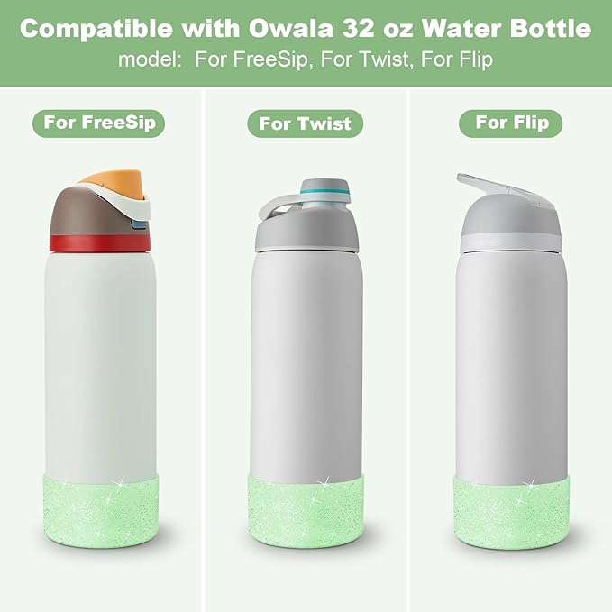 Silicone Boot for Owala Water Bottle 24 oz 32 oz 40 oz, Anti-Slip Protective Sleeve for FreeSip/Twist/Flip Stainless Steel Water Bottles Accessories BEONSKY