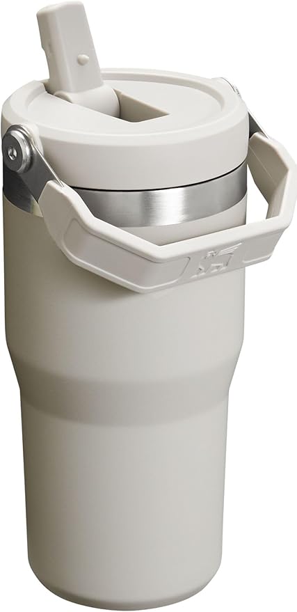 Stanley IceFlow Flip Straw Tumbler with Handle 20 oz | Twist On Lid and Flip Up Straw | Leak Resistant Water Bottle | Insulated Stainless Steel |BPA-Free | Ash - Bloomnest