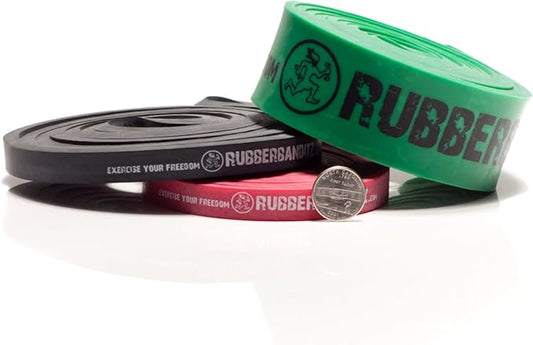 Rubberbanditz Combo Pull Up Assist Bands | Heavy Duty Resistance Exercise Bands for Powerlifting, Mobility, and Stretching | Resistance Bands for Working Out - Bloomnest