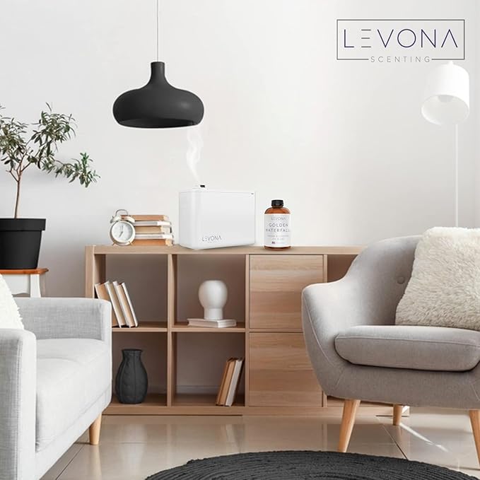 Levona Scent Pure Essential Oils for Diffusers for Home, Hotel & Office - Golden Waterfalls Essential Oils for Diffuser Oil and Humidifiers - Home Luxury Scents - Scented Fragrance Oil Blends - 700 ml - Bloomnest