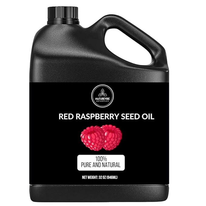 Naturevibe Botanicals Red Raspberry Oil 32 Ounces | 100% Pure and Natural | Great for Skin Care and Hair Care - Bloomnest