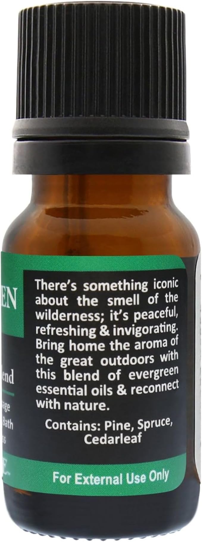 Plantlife Evergreen Aromatherapy Essential Oil Blend - Straight from The Plant 100% Pure Therapeutic Grade - No Additives or Fillers - Made in California 10 ml - Bloomnest
