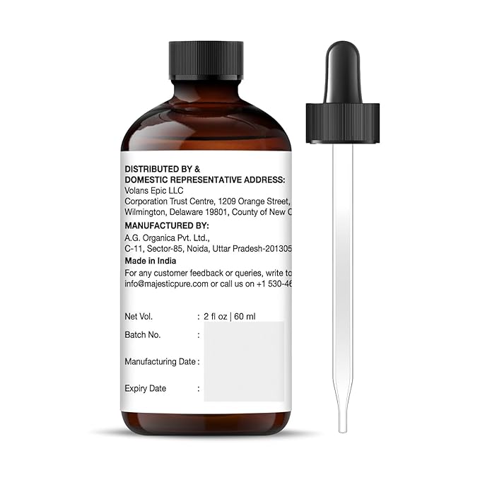 Majestic Pure Peppermint Essential Oil with Glass Dropper - 2 Fl Oz - 100% Pure and Natural Peppermint Oil - Premium Grade Essential Oils for Diffuser, Aromatherapy, Soap and Candle Making - Bloomnest