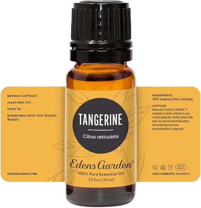 Edens Garden Tangerine Essential Oil- 100% Pure Premium Grade, Undiluted, Natural, Therapeutic, Aromatherapy, The Best for Diffuser, Candle, Laundry, Kid Safe 10 ml (.33 fl oz) EdensGarden