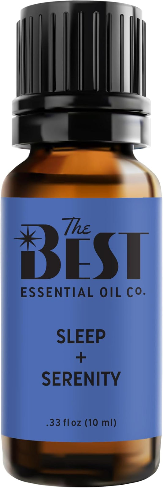 The Best Sleep + Serenity Essential Oil Blend- Premium Grade- 100% Pure & Natural for Aromatherapy, Diffuser, Spa, Massage, Air Freshener- 10 ml (.33 fl oz) - Bloomnest