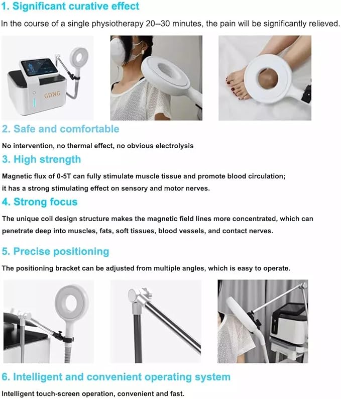 Magnetic Therapy Device Physical Therapy Equipment Pain Relief electromagnetic Magnetic Super Transduction Device GDNG