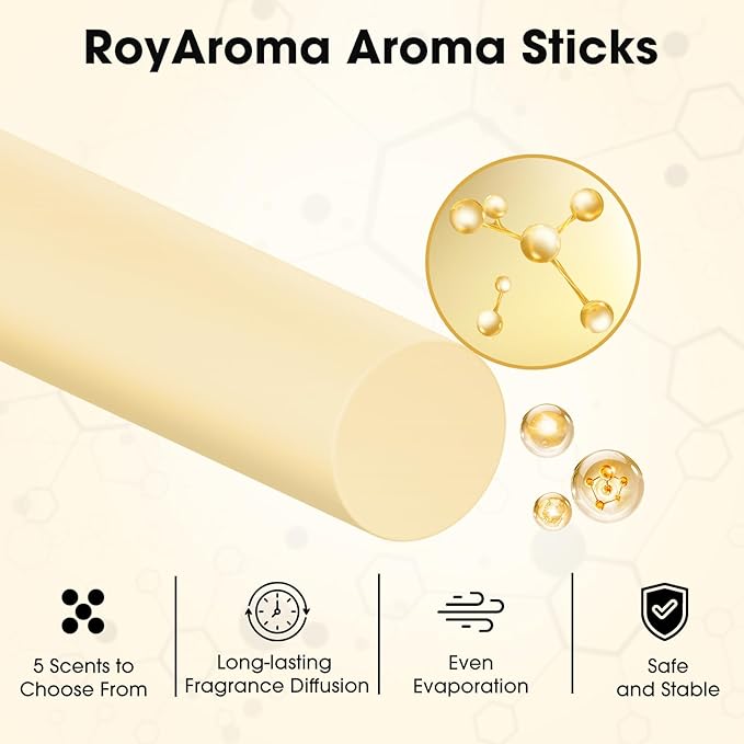 10 Bags Fragranced Car Diffuser Refills for RoyAroma Car Diffuser Vent Clips, Car Air Fresheners Scents Diffuser Perfume Essential Oil sticks- 5 Scents-Vanilla, Tea Tree, Sandalwood, Cinnamon, Jasmine - Bloomnest