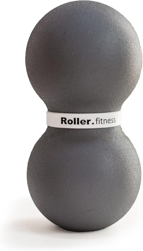 Roller Fitness Infinity Roller, Peanut Foam Roller, Large 8-Inch Double Massage Ball Exercise Roller (Gray - Soft) - Bloomnest