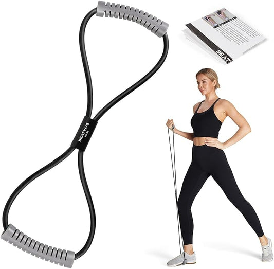 Resistance Band Figure 8 Exercise Cord, Fitness Resistance Bands with Handles, Exercise Tube Band for Arm and Shoulder Stretch - Bloomnest
