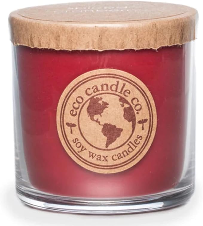 ECO CANDLE CO. Recycled Candle, Orange Clove, 6 oz. - Scents of Oranges Pierced with Spicy Cloves - 100% Soy Wax, No Lead, Kraft Paper Label & Lid, Hand Poured, Phthalate Free - Bloomnest