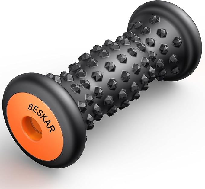 BESKAR Foot Massager Roller for Plantar Fasciitis Relief, Portable, Deep Tissue Muscle Massage, Foot Arch and Heel Pain, Reflexology Tool - Bloomnest
