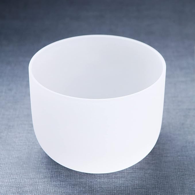 Hye-eun 10 Inch 432 Hz F Note Crystal Singing Bowl with Carrier Case for Yoga Healing Sound Meditation Energy Vibration - Bloomnest