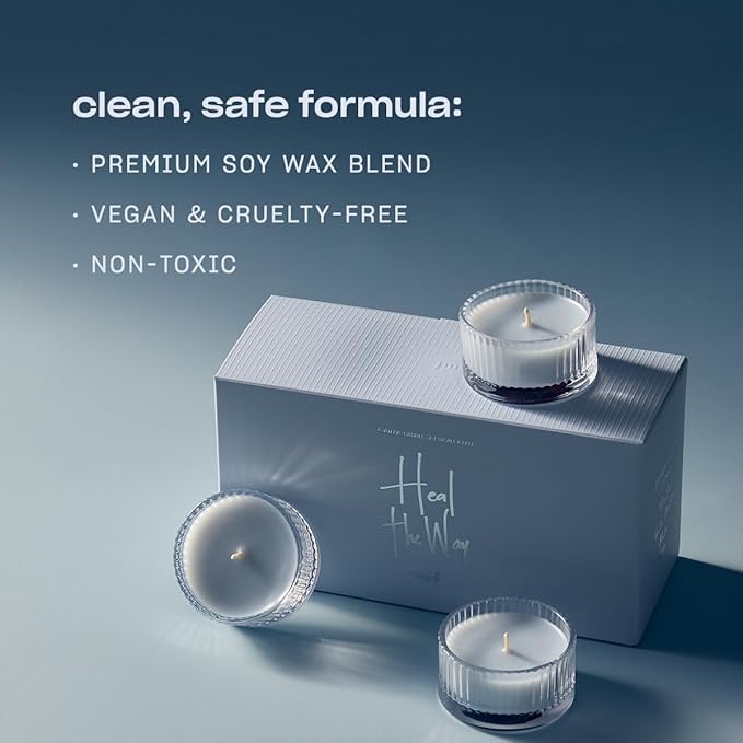 Heal The Way Votives Luxury Scented Candles by Snif, Gourmand and Ambery, Warm and Calming Candles - Bloomnest