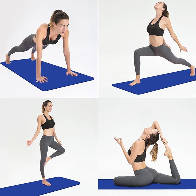 Hatha Yoga Thick TPE Yoga Mat 72"x 27"x1/3 inch Non Slip Eco Friendly Exercise Mat for Yoga Pilates & Floor Workouts - Bloomnest