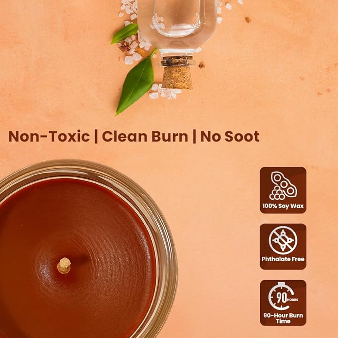 Candle Set Sandalwood Odor Eliminating – 2 Pack - 12oz – Long-Lasting Soy Wax Candles – Neutralizes Pet, Kitchen & Smoke Odors – Clean Burn, Eco-Friendly, Aromatherapy Candle - Bloomnest