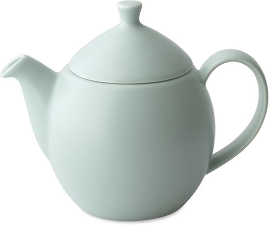 FORLIFE Dew Teapot with Basket Infuser, Minty Aqua, 14 oz/414ml