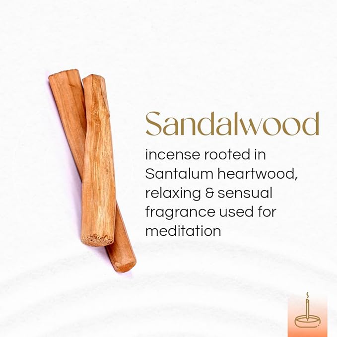 Gonesh - Extra Rich Scented Incense Sticks - Non-Toxic 10” Slow Burn Aromatic Sticks - Sandalwood - 100 Pack Gonesh