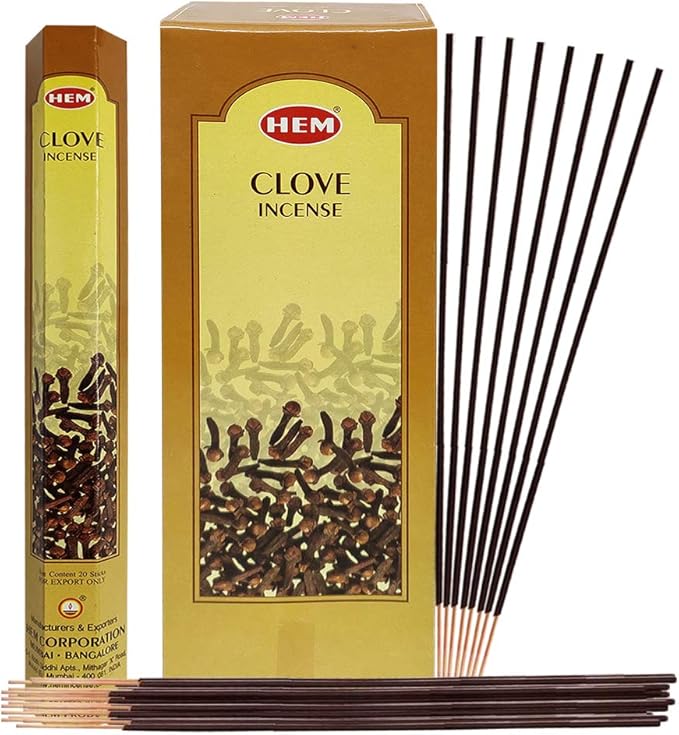 Clove Incense Sticks and Incense Stick Holder Bundle Insence Insense Hem Incense Sticks