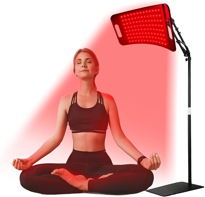 Infrared Light Therapy Panel with Stand, 660nm Red Light and 850nm Near Infrared LED Red Light Therapy Device at Home SWIRISE