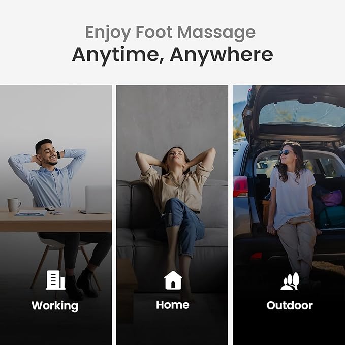 RENPHO Foot Massager Machine with Heat [2026 Upgraded], Shiatsu Foot Massager for Plantar Fasciitis, Foot Massager Machine for Women, Wireless Control, True Full Foot Massager, Up to Size 14, BK