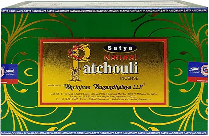 Natural Patchouli Incense Sticks and Incense Stick Holder Bundle Insence Insense Satya Incense - Bloomnest