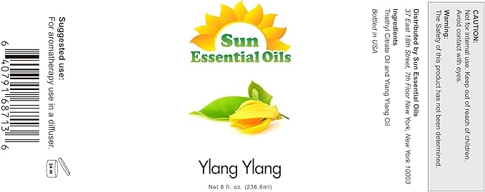 Sun Essential Oils 8 oz Ylang Ylang Essential Oil - Aromatherapy Oil - Bloomnest