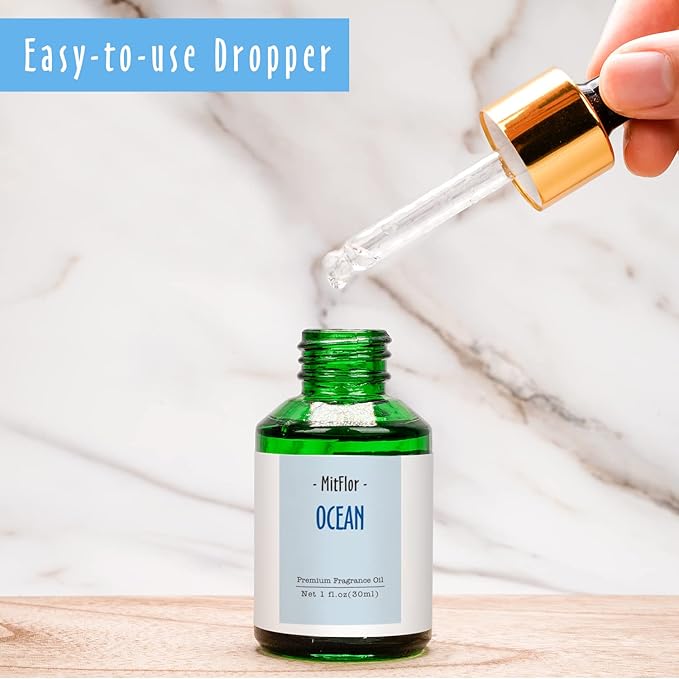 Ocean Fragrance Oil, MitFlor Single Scented Oil, Large Size Premium Grade Fragrance Oil for Diffuser, Soap & Candle Making Scent, Fresh Aromatherapy Oil for Home Fragrance, 30ml - Bloomnest