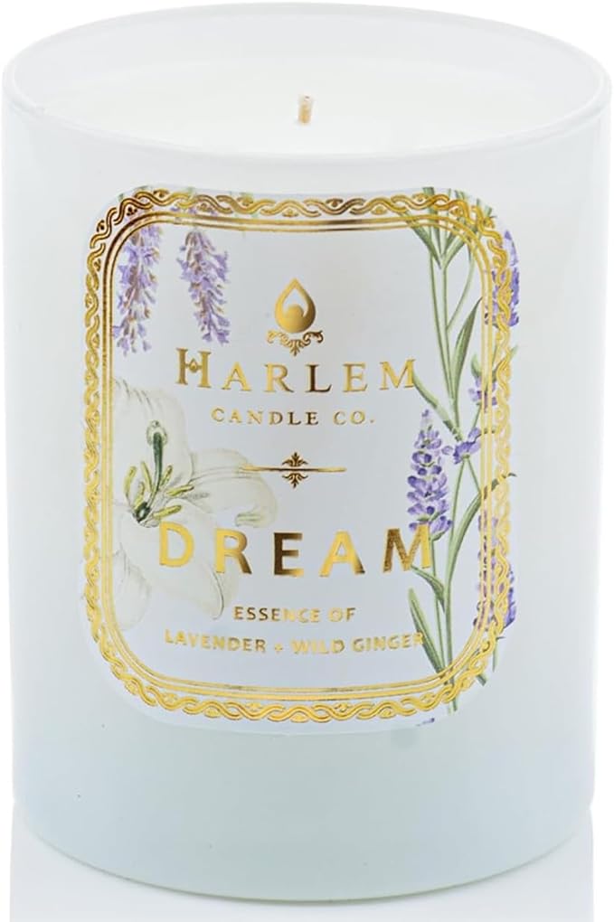 HARLEM CANDLE CO. - Dream - Luxury Scented Soy Candle, 11 oz - 80-Hour Burn Time | Lavender, Pimento Berry, Bergamot, Jasmine, Wild Ginger, Sandalwood | Scented Candles for Home - Bloomnest