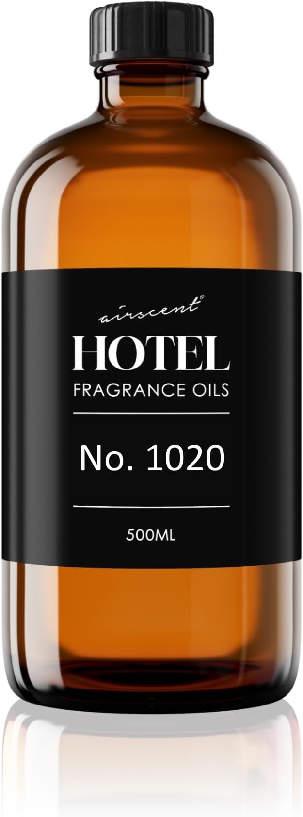 AirScent Hotel Diffuser Oil No. 1020 - Bergamot Cardamom Sandalwood - Hotel Scent Dupe - Premium Fragrance Oil for Ultrasonic and Waterless Diffusers and Crafting - 500 mL, 16.9 fl oz Glass Bottle Airscent