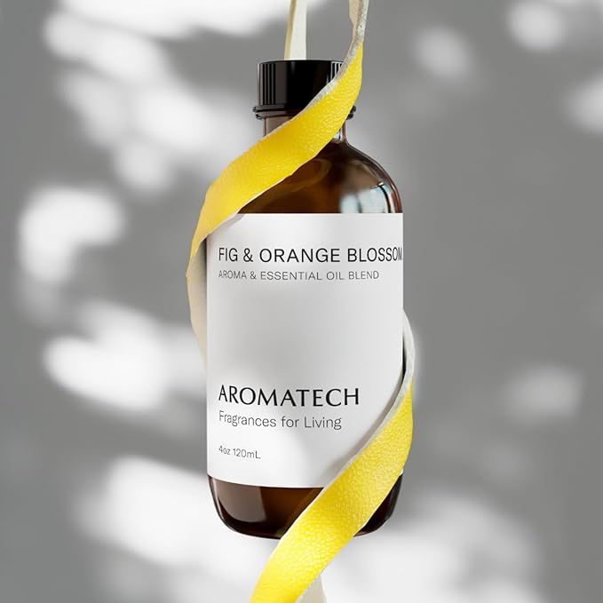 Aromatech Fig & Orange Blossom Aroma Essential Oil Blend: Hotel Inspired Aromatherapy with for Ultrasonic Diffusers & Nebulizers - 0.3 fl oz, 10 mL - Bloomnest