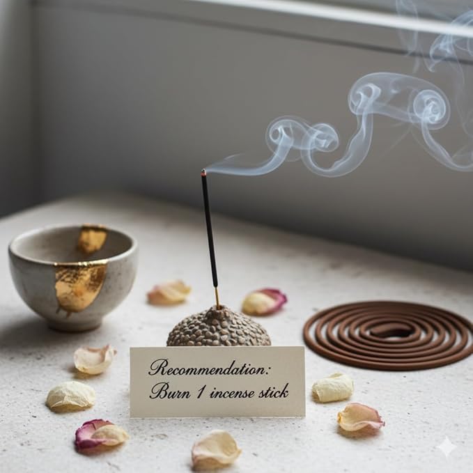 Premium Guruji Divinity Sacred Warmth Incense Sticks Gift Set with Holder | Hand-Rolled Masala Incense for Meditation, Yoga & Home Fragrance Guruji+Divinity