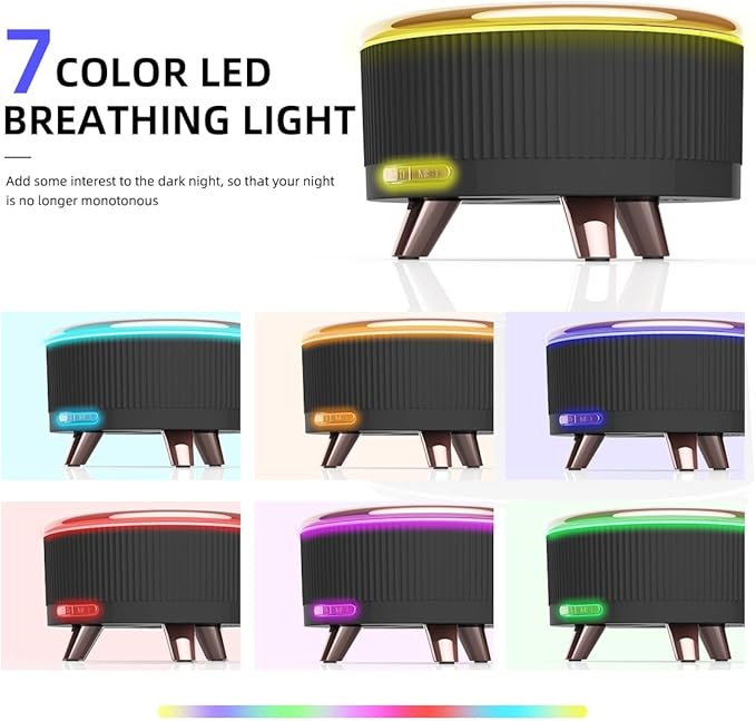 500ML Essential Oil Diffuser: Ultrasonic Aroma Diffuser with Remote Control for Spa Hotel Yoga Room - Humidifier for Bedroom with 7-Color Night Lights & Auto Shut-Off for Nursery/Women Home Relaxation - Bloomnest