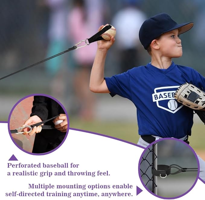 Baseball Resistance Bands for Pitchers – Pro-Grade Arm Strength & Pitching Bands | 4-Level Adjustable Resistance Bands for Baseball/Softball Training (All Ages) - Bloomnest