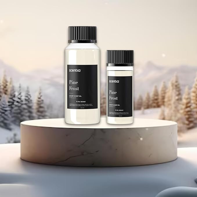Scentia Pine Frost Essential Oil – 50ml Christmas Diffuser Oil | Crisp Winter Blend with Fir, Pine, Citrus & Vanilla | Holiday Aromatherapy for Gifting, Candles & DIY Soaps Scentia