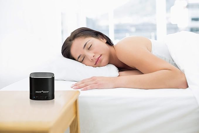 Sound Oasis Pink Noise Bluetooth Sound Machine for Sleeping, 20 Non-Looping Soothing Sounds with Speaker & Memory Function, Portable Sleep Sound Therapy for Home, Office or Travel - Bloomnest