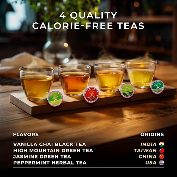 Gya Tea Co Evening Calm Tea Pod Collection Gift Set (24 Count) - Different Flavors Assorted Variety Pack - Bloomnest