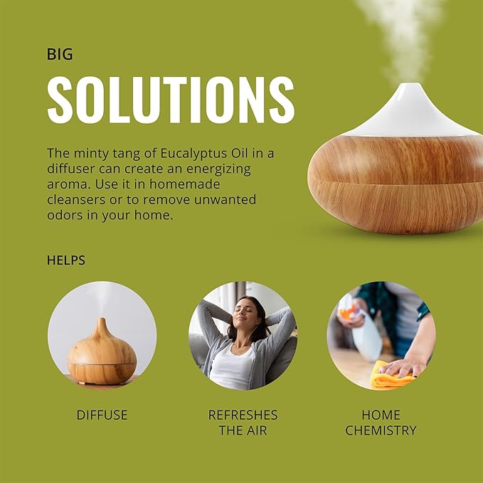 Lab Bulks Essential Oil Eucalyptus Essential Oil 16 oz (473 ml) for Diffusers, Home Care, Candles, Aromatherapy, Candle Making - Bloomnest